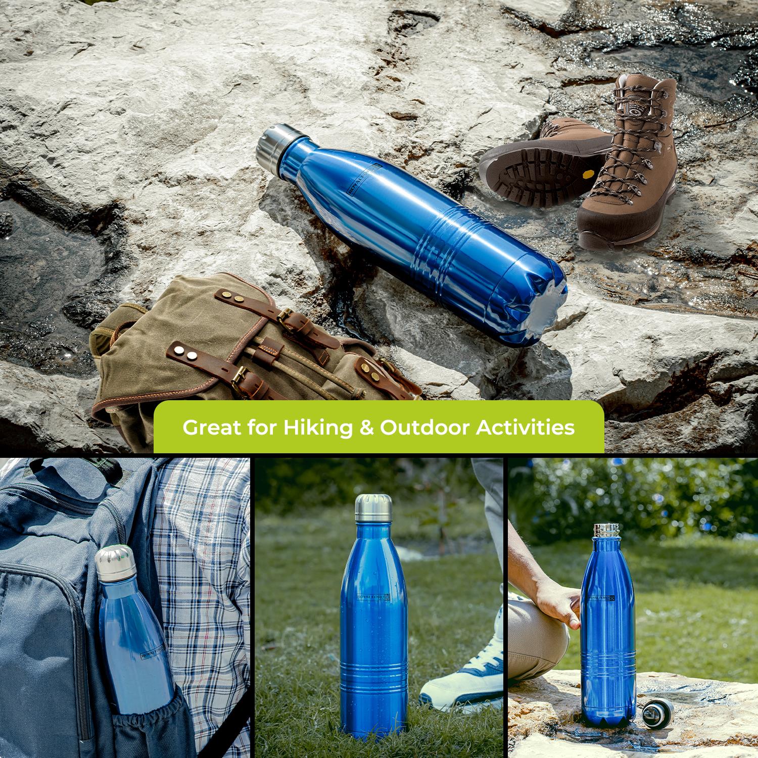 750ml Blue Stainless Steel Insulated Thermal Flask