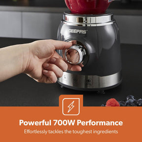 700W Retro Electric Glass Blender and Smoothie Maker