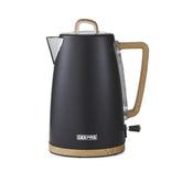 NordiQ Black 1.7L Fast Boil Stainless Steel Electric Kettle