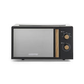 20L Black NordiQ Solo Microwave Oven With 5 Power Modes 700W