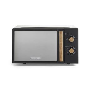 20L Black NordiQ Solo Microwave Oven With 5 Power Modes 700W