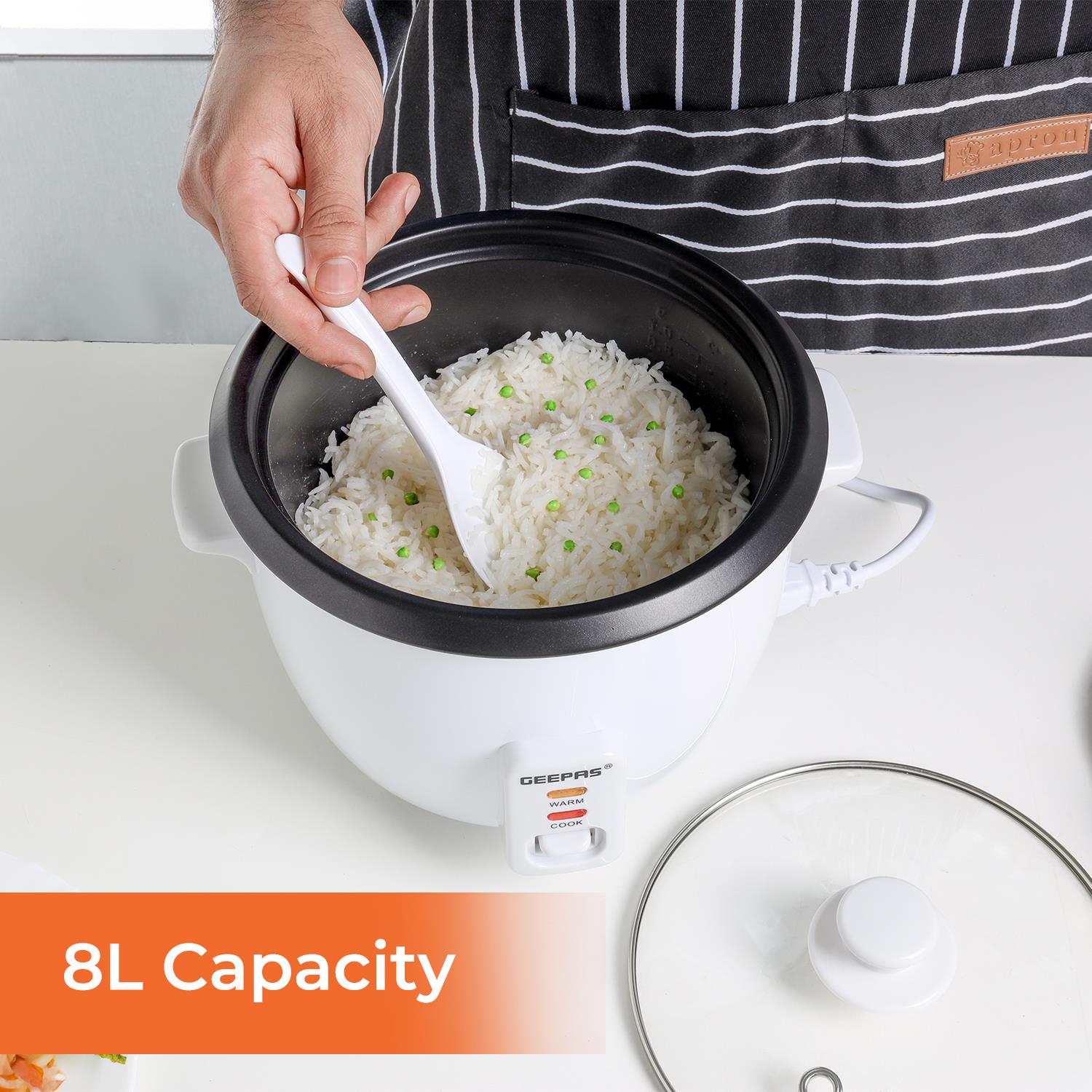 450W Rice Cooker & Steamer Keep Warm Function 1L