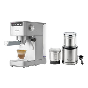 1450W Cappuccino Coffee Machine & 200W Coffee Grinder Set