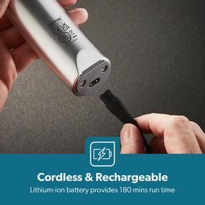 Silver Digital Beard Rechargeable Trimmer and Hair Clipper