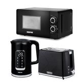 1.7L Digital Electric Kettle, 2-Slice Toaster & Microwave Set