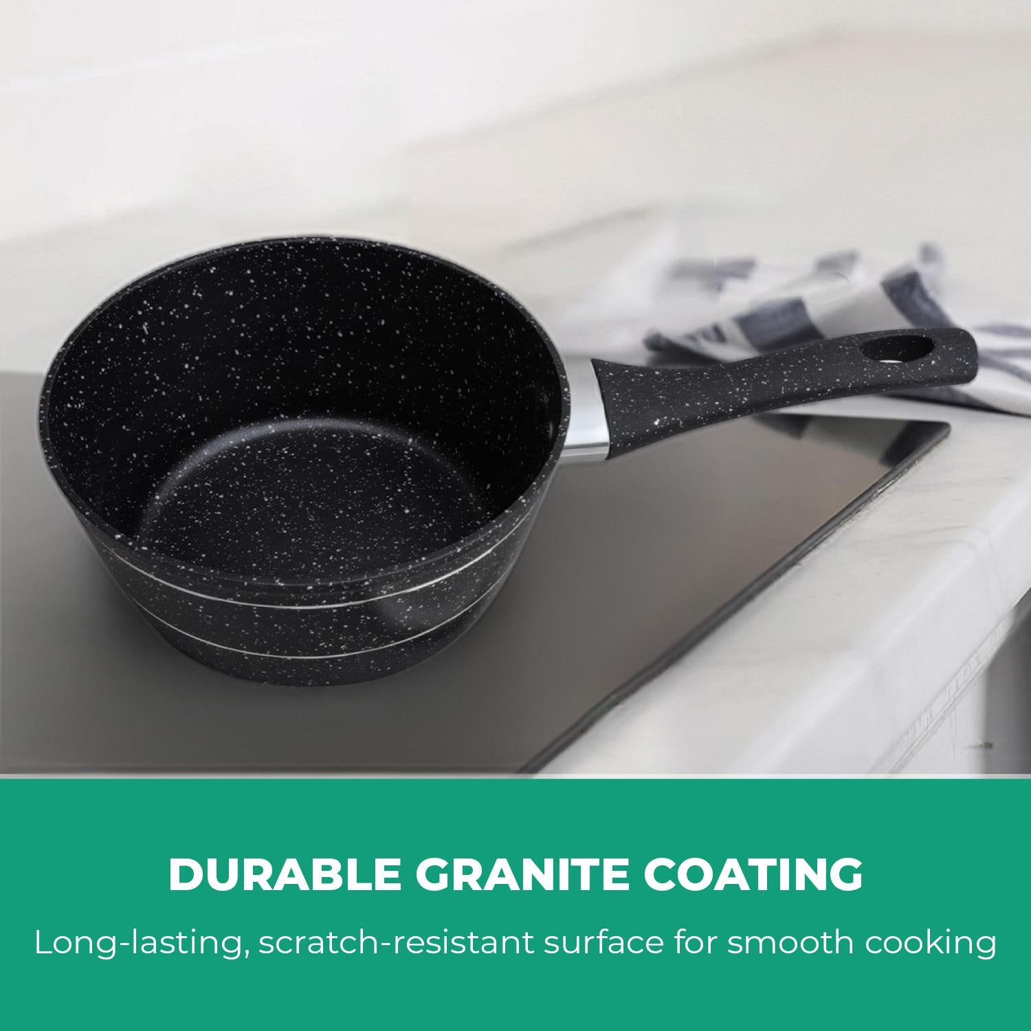 Non-Stick Saucepan Induction Cooking Pot with Lid 20 Cm