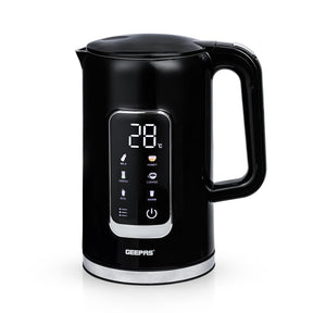 2200W Black Digital Electric Kettle With 5 Temperature Settings