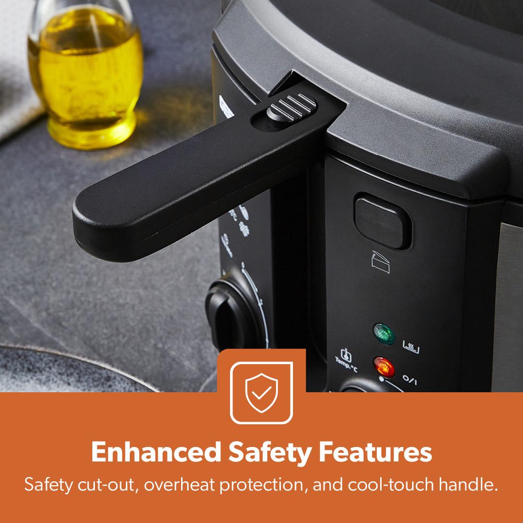 3L Stainless Steel Non-Stick Electric Deep Fat Fryer