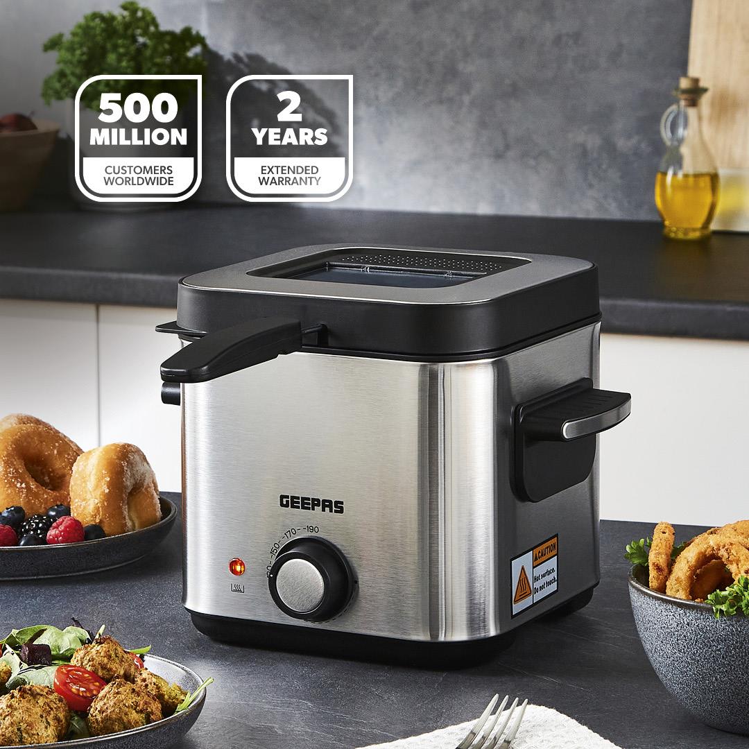 1.5L Stainless Steel Deep Fat Fryer With Viewing Window