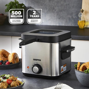 1.5L Stainless Steel Deep Fat Fryer With Viewing Window