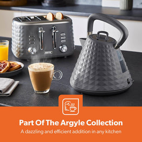 Digital 20L Microwave, Argyle Collection 1.7L Kettle & 4 Slice Toaster Set