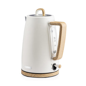 NordiQ Cream 1.7L Fast Boil Stainless Steel Electric Kettle