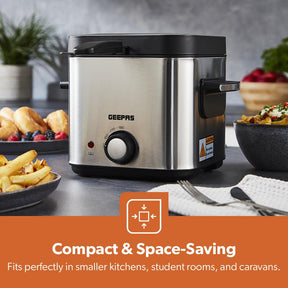 1.5L Stainless Steel Deep Fat Fryer With Viewing Window