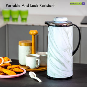 1L Marble Insulated Double Walled Vacuum Flask Jug