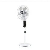 White 16" Digital Pedestal Fan With Remote Control 60W
