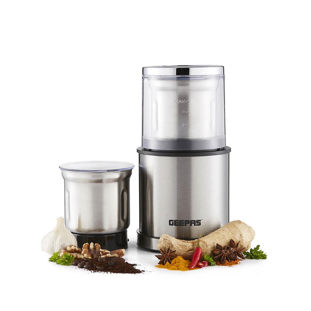 200W One-Touch Stainless Steel Wet & Dry Spice Grinder