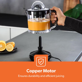 1L Electric Citrus Juicer, Clear-View and Bi-Directional Spin 25W