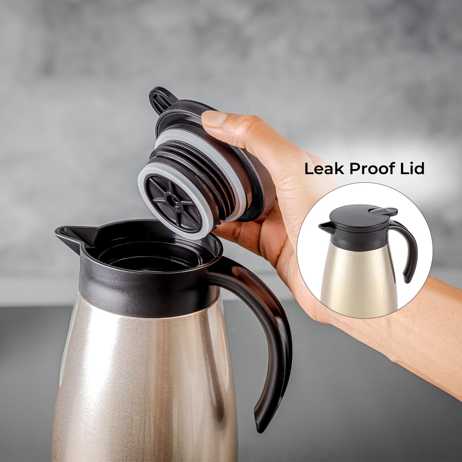 1.2L Double Walled Stainless Steel Thermal Coffee Pot