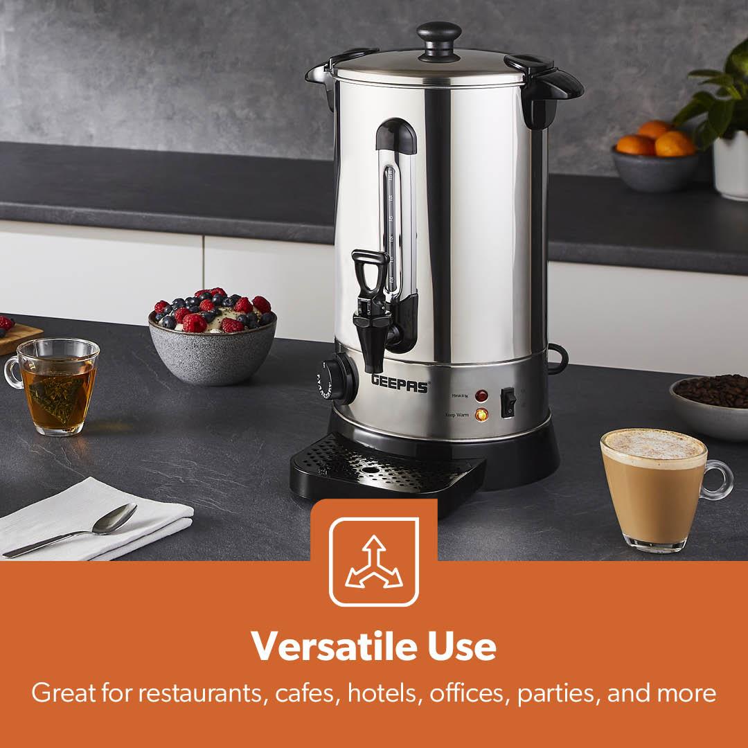 10L Stainless Steel Hot Water Boiler and Catering Urn (1650W)