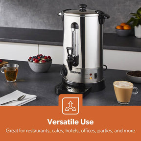 10L Stainless Steel Hot Water Boiler and Catering Urn (1650W)