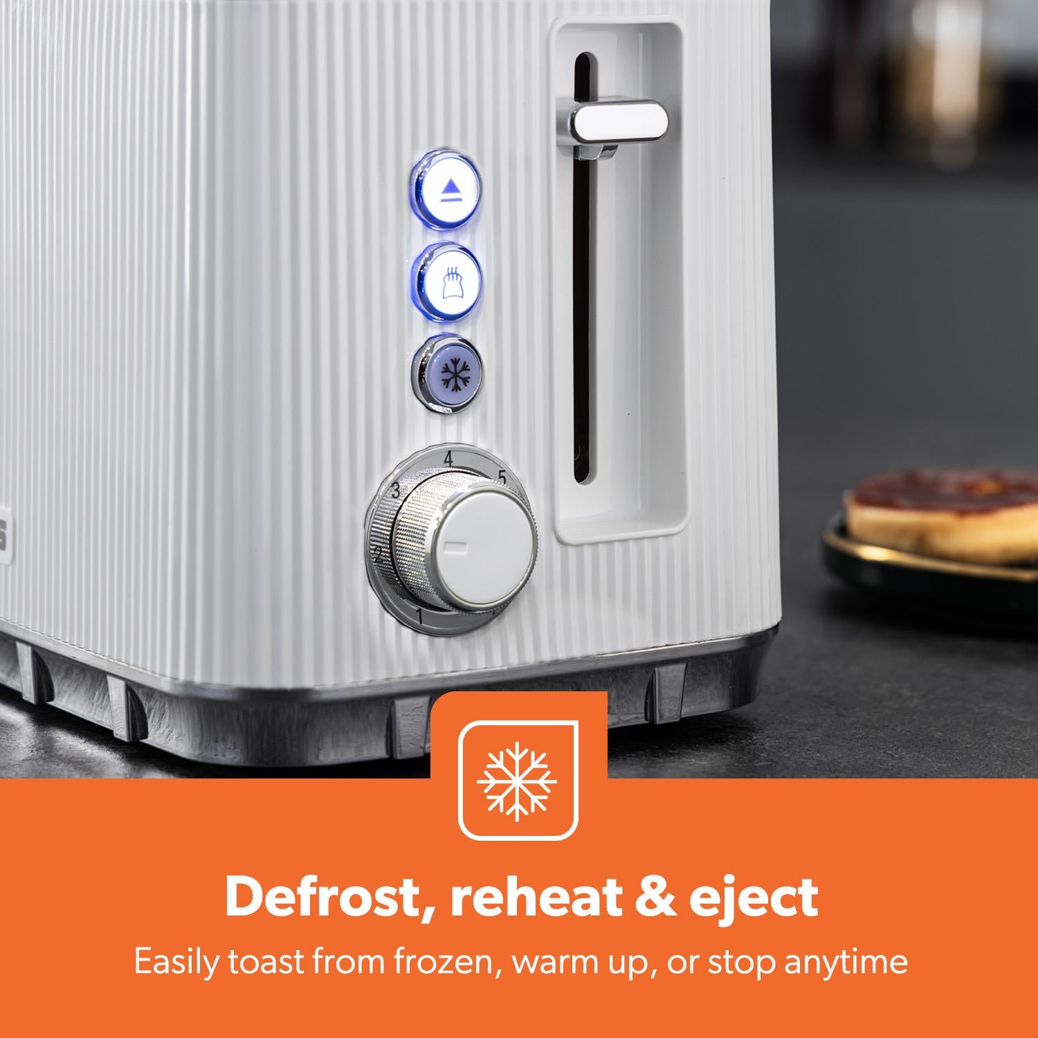 1.7L 3000W Electric Kettle & 2 Slice Toaster Kitchen Set Arcus White