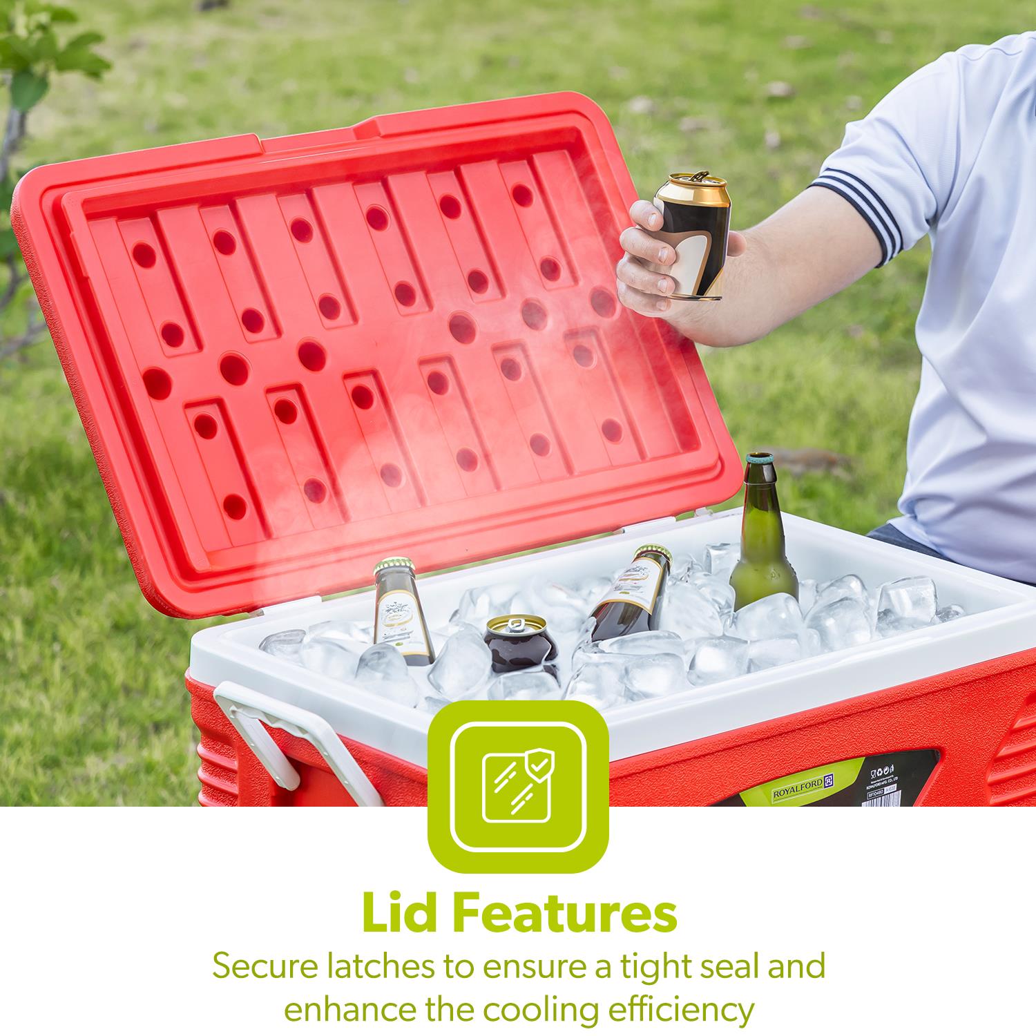 Red 3-Piece Ice Chest Cooler Set (5L, 25L & 50L)