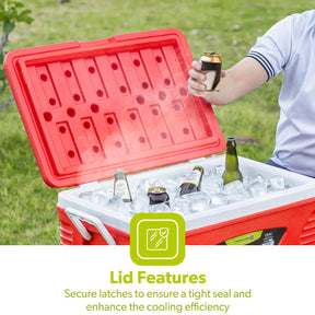 Red 3-Piece Ice Chest Cooler Set (5L, 25L & 50L)