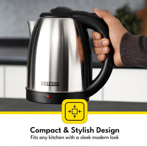 1.8L Stainless Steel Electric Kettle With Auto Shut-Off 1500W