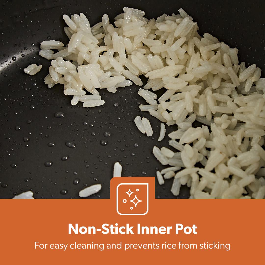 3-In-1 White Automatic Electric Rice Cooker and Steamer 0.6L