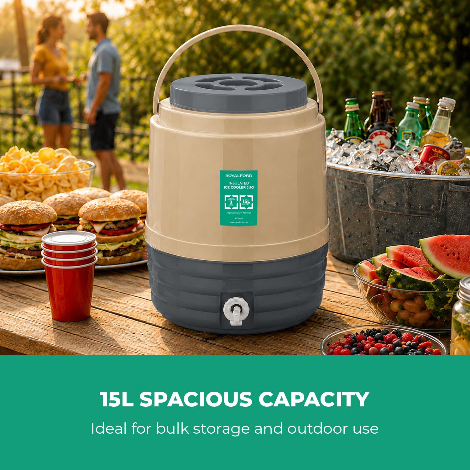 8L Insulated Ice Cooler & Drink Dispenser BPA Free