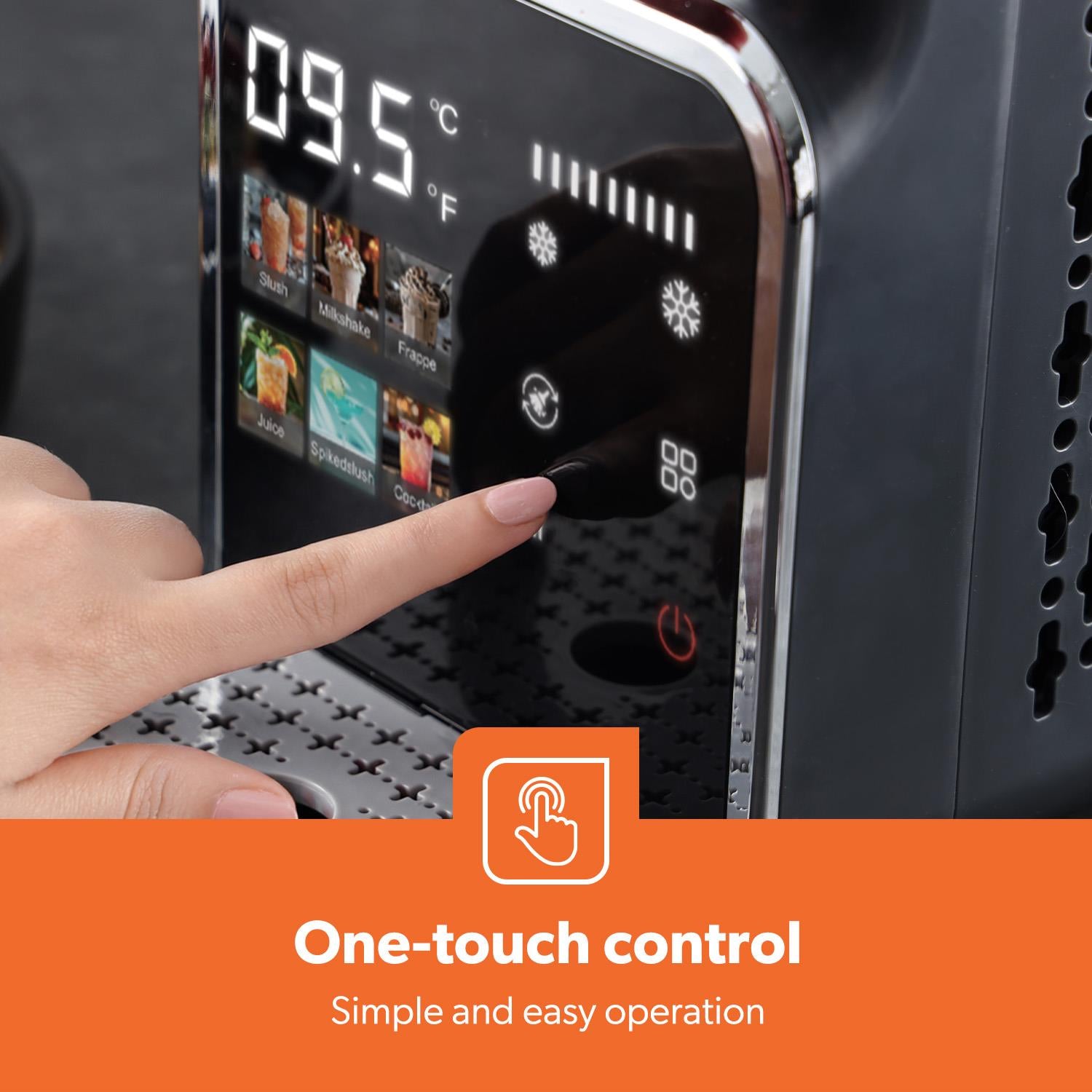 1.8L Slush Machine Touchscreen Icy Drink Maker For Icy Drinks & Cocktails