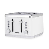 4 Slice Toaster 7 Browning Defrost Reheat Function 1860W Arcus White