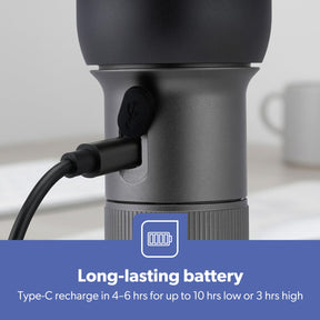 2000 Lumen Zoomable LED Flashlight 4000mAh Battery