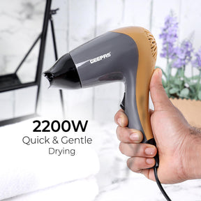 1200W Powerful Hair Dryer 2-Speed 2 Heat Settings