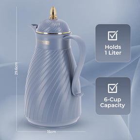 1L Hala Royal Blue Insulated Vacuum Flask Thermos Jug