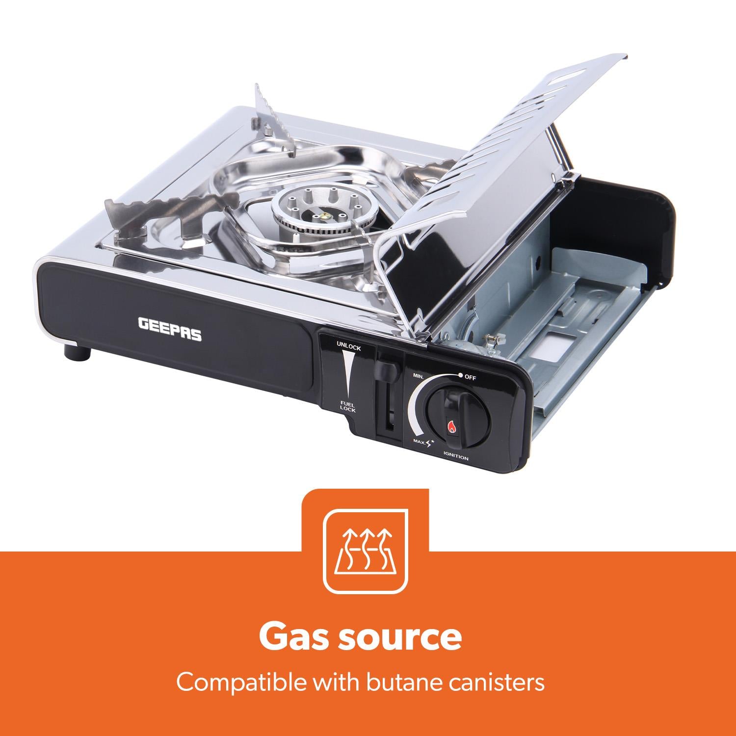 2-In-1 Single Camping Gas Stove With Carry Case