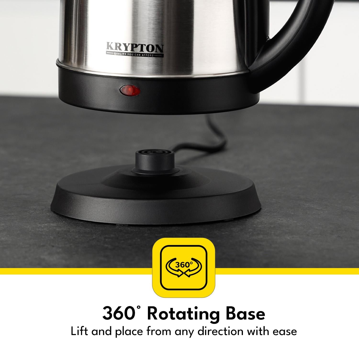 1.8L Stainless Steel Electric Kettle With Auto Shut-Off 1500W