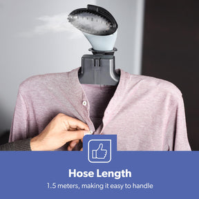 Upright 2000W Clothes Steamer With Integrated Hanger