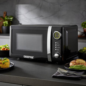 Black 20 Litre Lyth Digital Microwave Oven