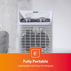 2000W Powerful Box Fan Heater With Adjustable Thermostat