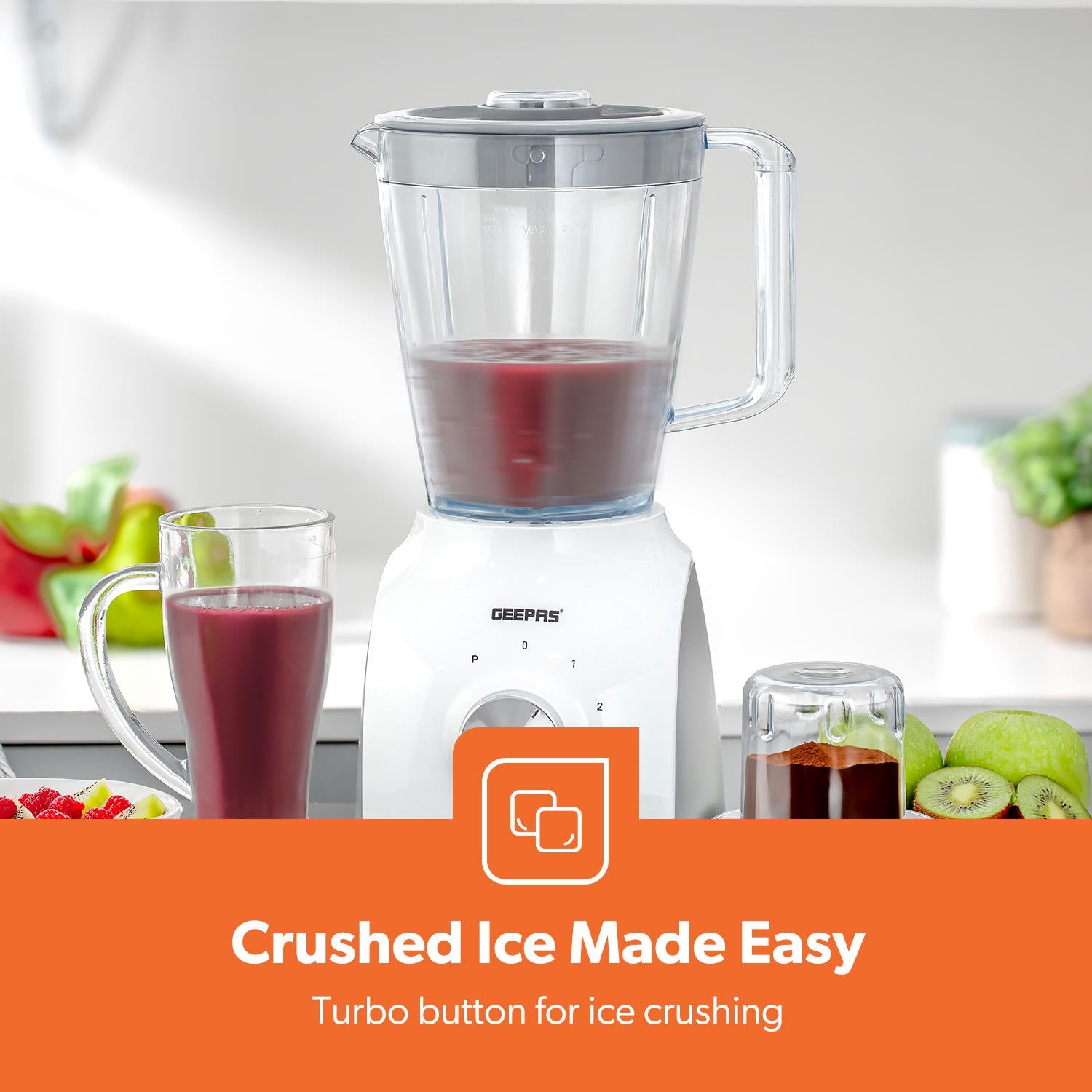 600W Dual-Purpose Food Jug Blender With 1.5L Jar