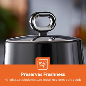 Retrovive Black Countertop Storage Containers Set Of 3