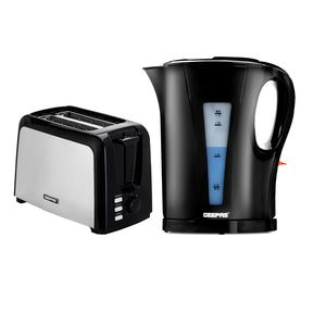 2 Slice Bread Toaster & 1.7L 2200W Electric Kettle Set