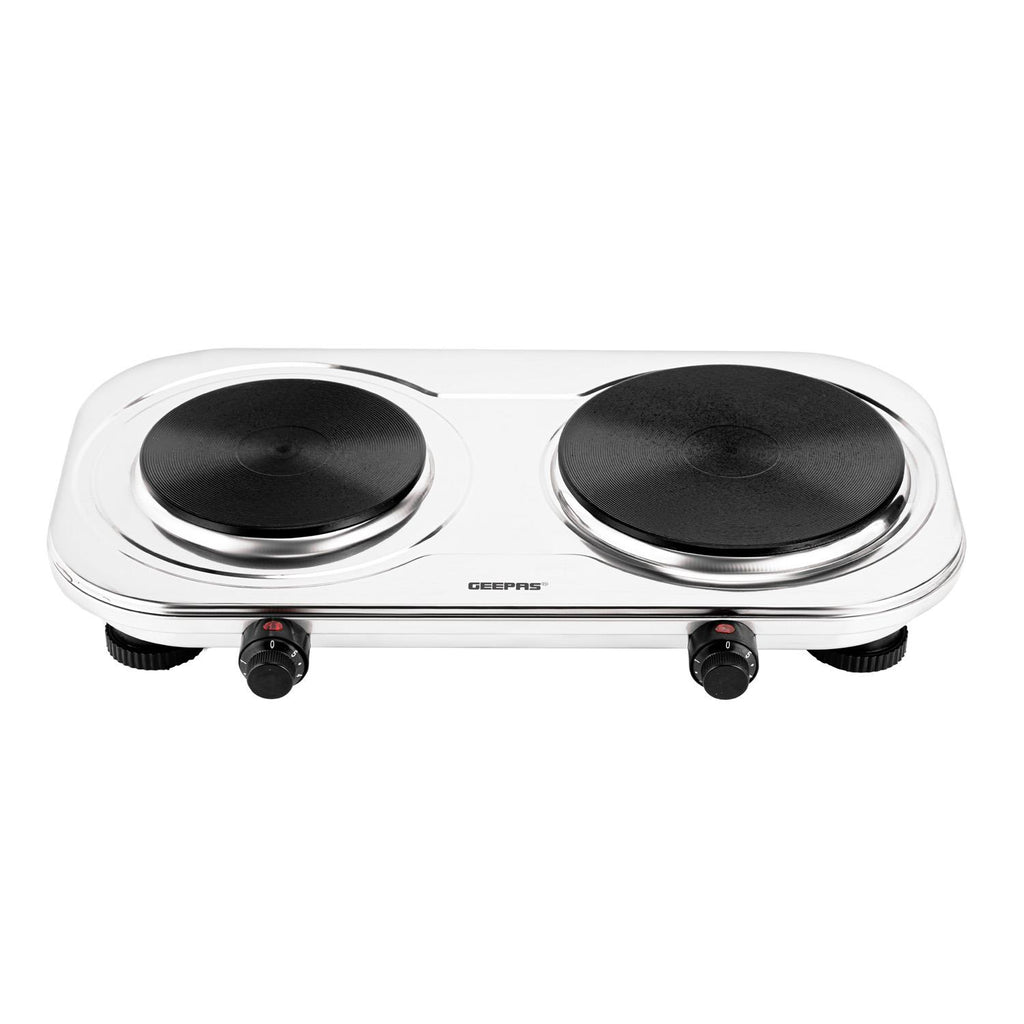 2500W Electric Double Hot Plate Portable Stainless Steel Hob