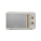 20L Cream NordiQ Solo Microwave Oven With 5 Power Levels 700W