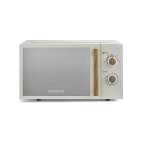 20L Cream NordiQ Solo Microwave Oven With 5 Power Levels 700W
