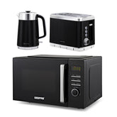 Arcus 23L Digital Microwave Oven, 1.7L Kettle & 2-Slice Toaster Set