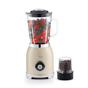 Retrovive Cream 2-In-1 Food Jug Blender With 1.5L Glass Jug
