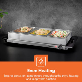 3 x 2.5L Electric Food Warmer and Buffet Server