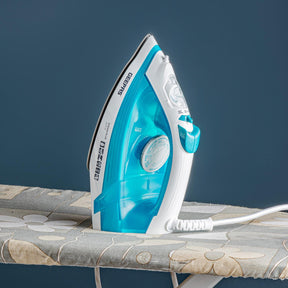 2000W Ceramic Soleplate Dry/Steam Iron Self Clean 220ML Blue